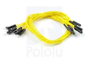 Premium Jumper Wire 30cm M-F Yellow